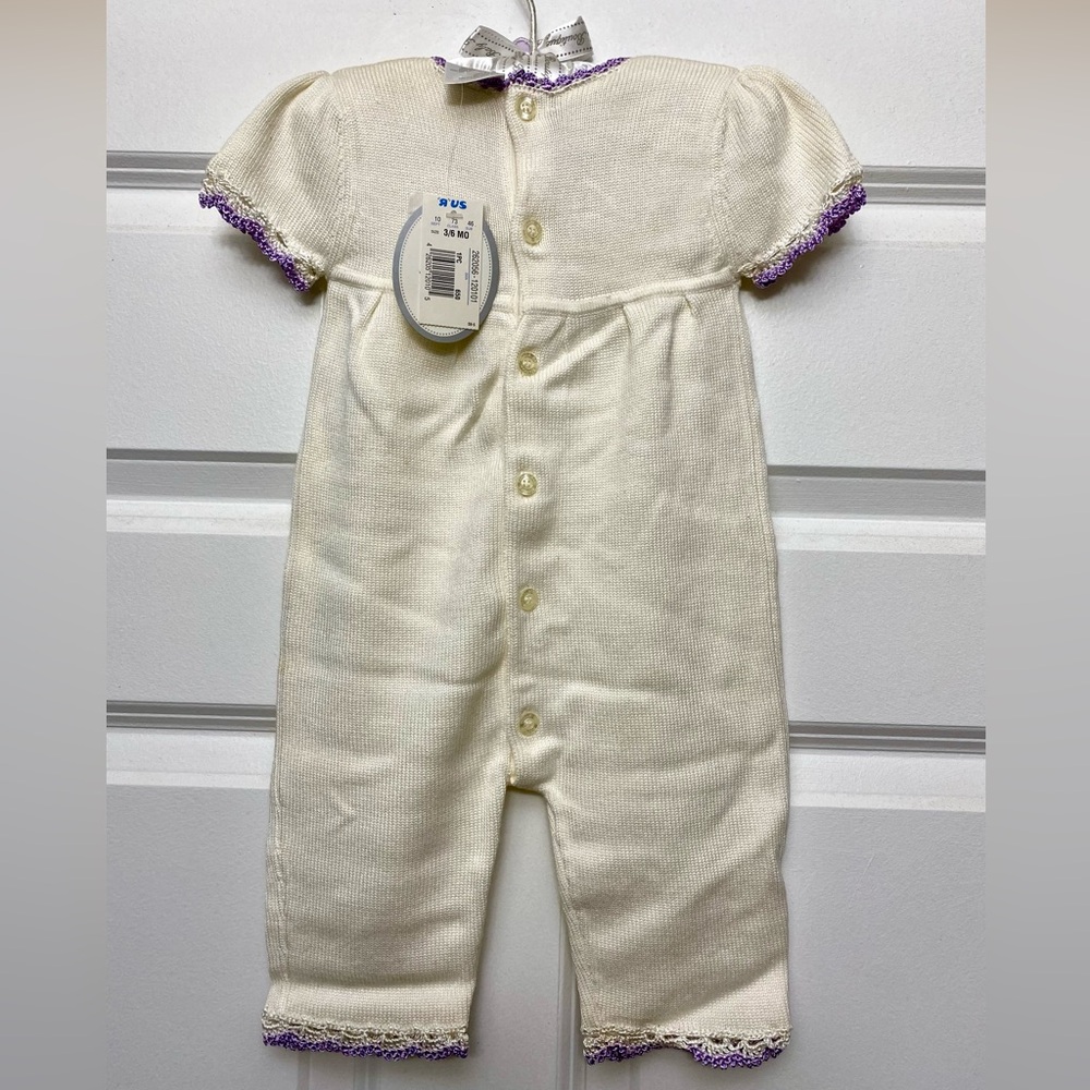 NWT Vintage Koala Baby Floral Knit Romper 3/6 Months - Picture 5 of 11